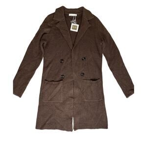 Sugar Rain Women’s Brown Cardigan Sweater Sz S